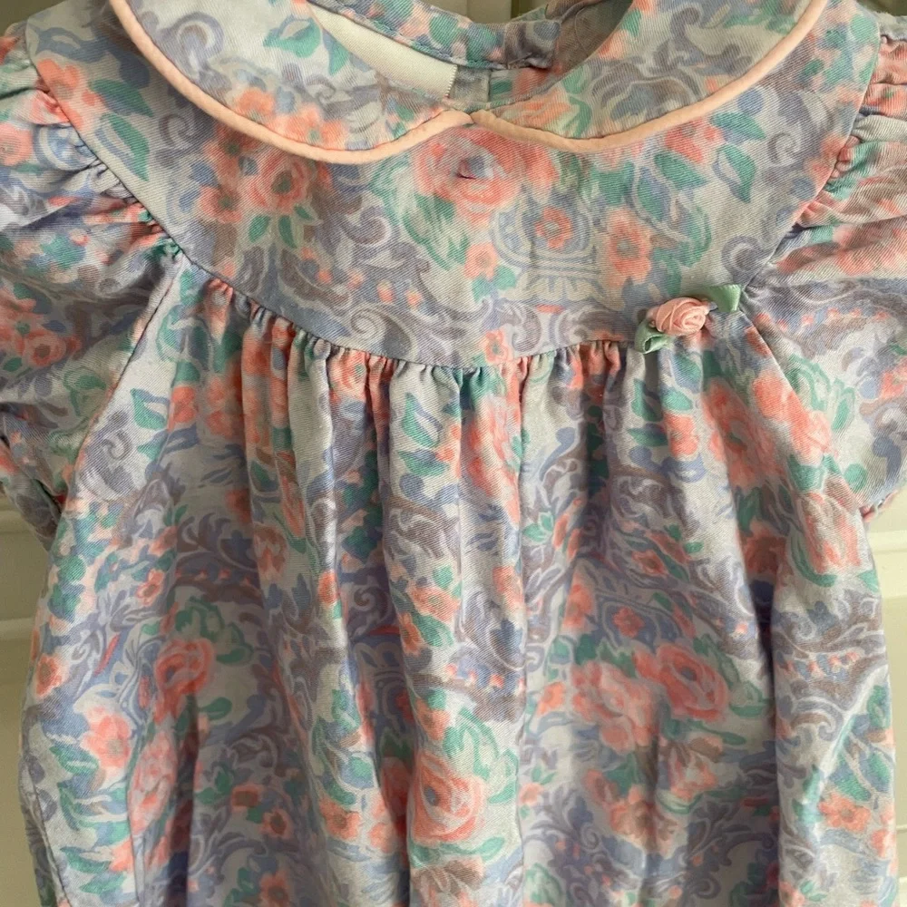 Boutique Heirloom Floral Bubble Romper – Classic Vintage Style